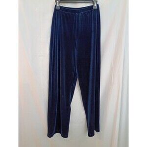 Casual Corner Annex vintage 90s Velvet Pull-On Pants Size S Blue Quite Luxury